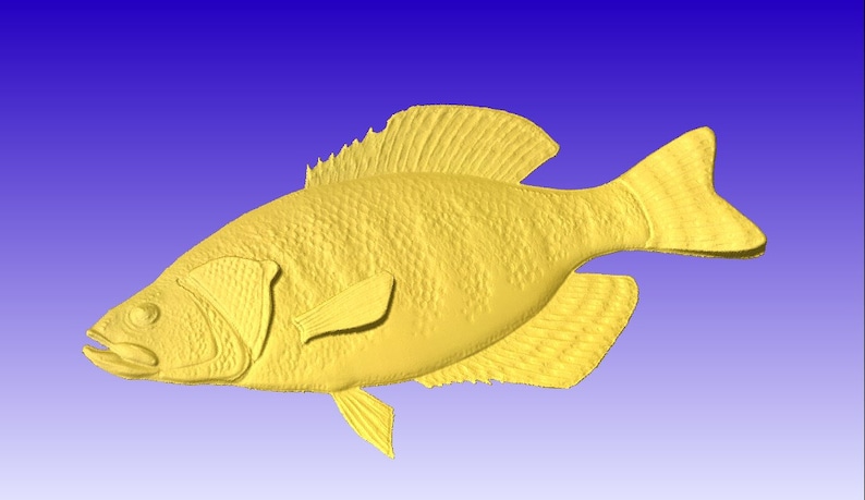 Download Fish 3d vector art for cnc projects and carving patterns ...