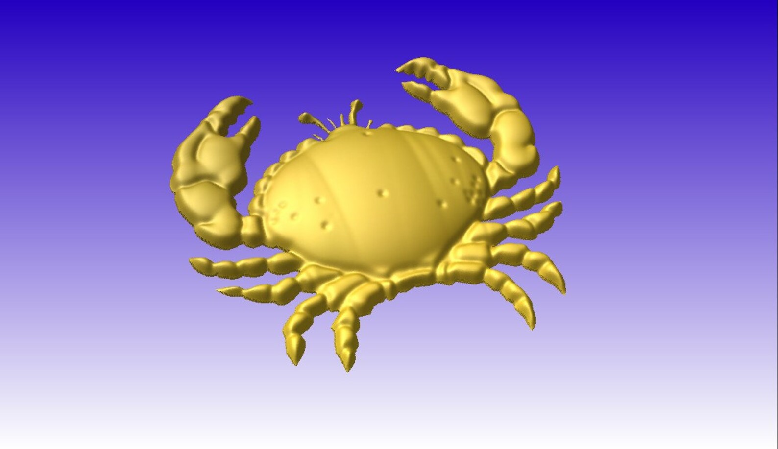 Crab Vector Art Relief Model for Cnc Router Projects an 3D Sign Clipart ...