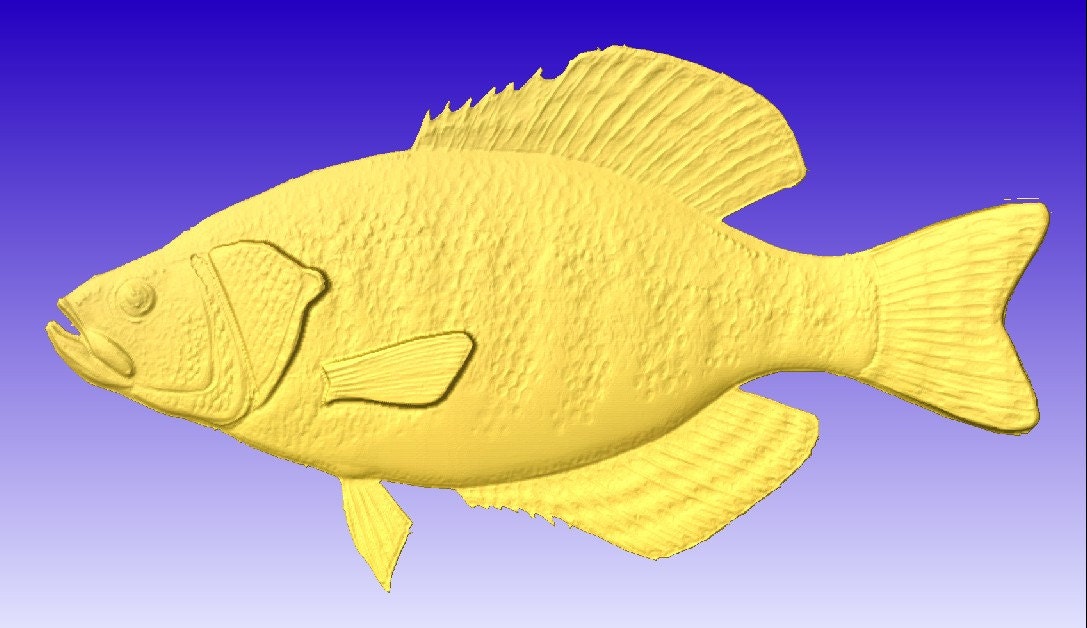 Download Fish 3d vector art for cnc projects and carving patterns ...