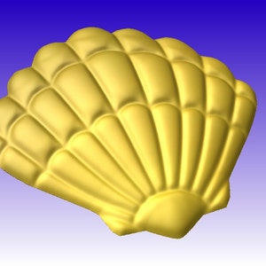 3d Sea Shell Cnc Router Shell Vector Art Relief Model for Cnc Router Projects or Sign 3D ...