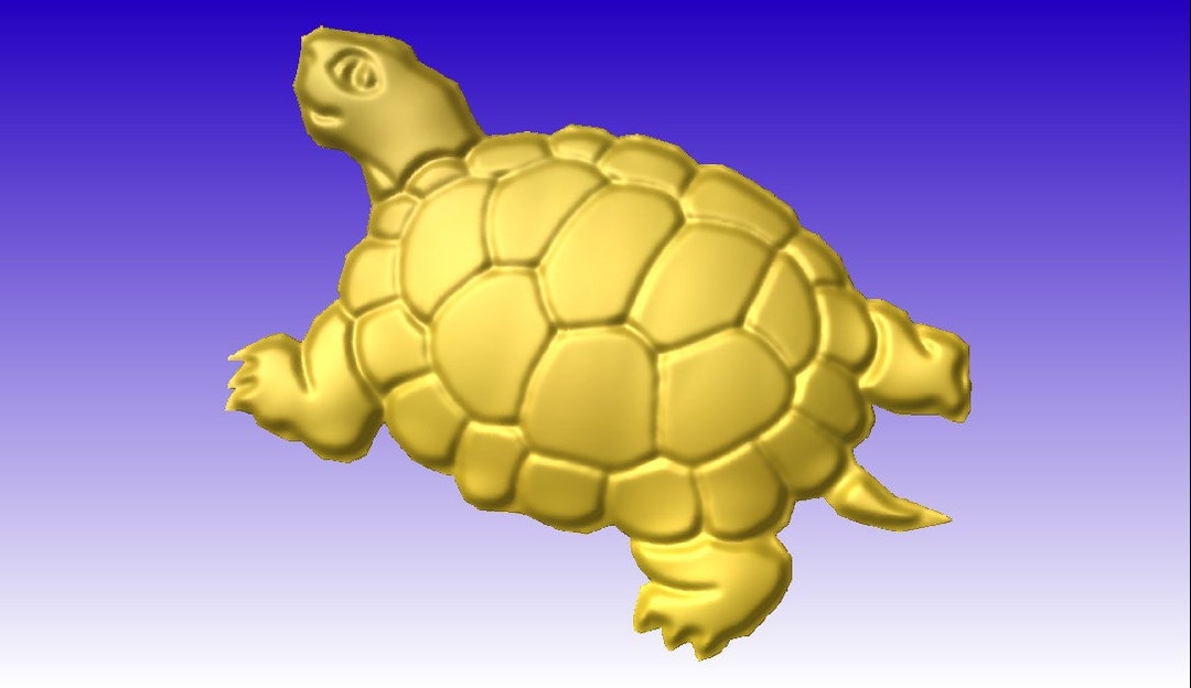 Turtle No. 3 Vector Relief Model for Cnc Router Projects and Sign ...