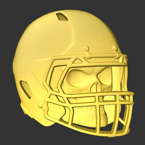 Stl File Football Helmet Etsy Canada