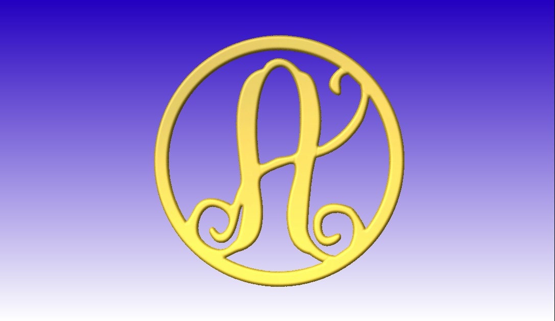 Monogram Style Alphabet Dxf File Download - Etsy