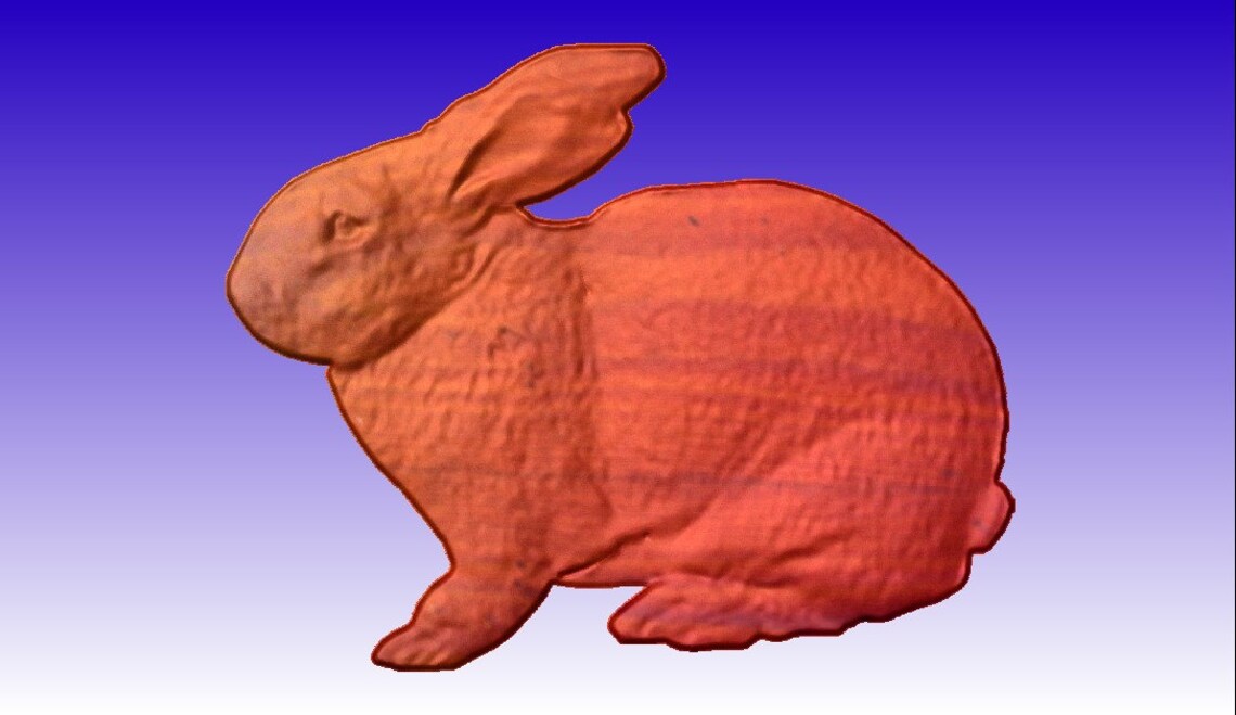 Rabbit 3D Vector Model for Cnc Router Projects or Sign Carving Patterns ...