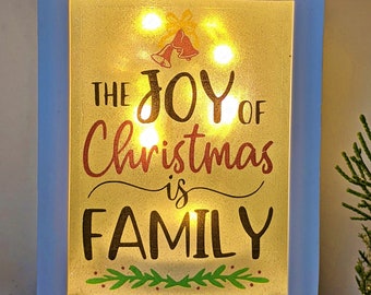 Family Christmas LED Lantern