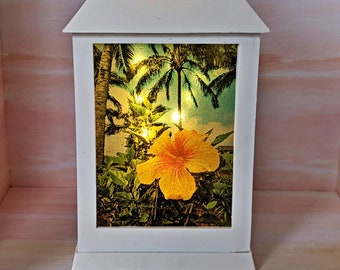 Tropical  Paradise LED Lantern