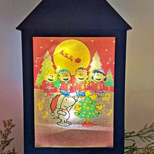 Peanuts Celebrate Christmas LED Lantern - Etsy