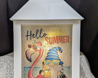 All season gnome LED lantern