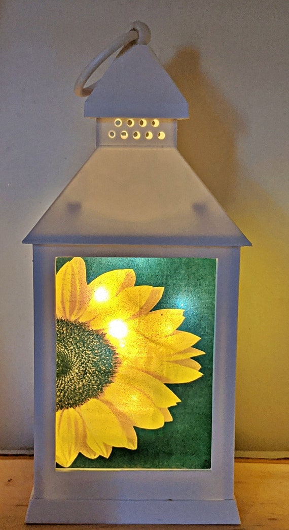 Sonnenblume LED Laterne | Etsy