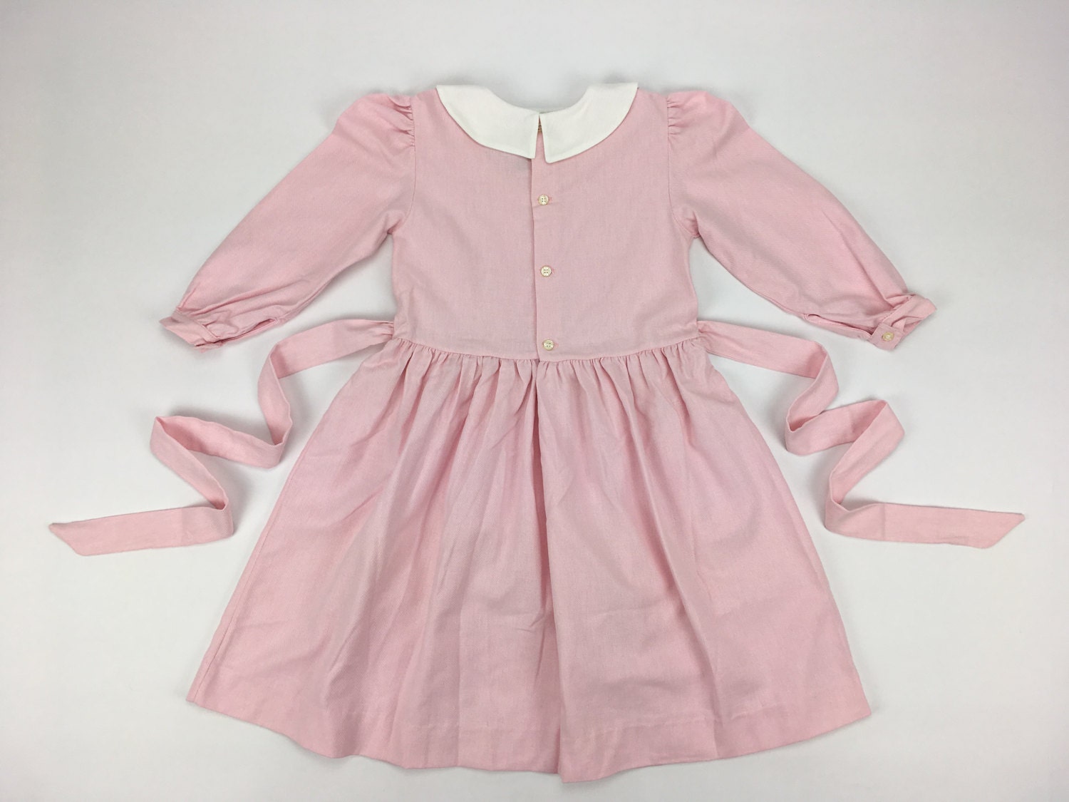 Classic French Pink Party Girls Dress Pom'flore French Children's ...