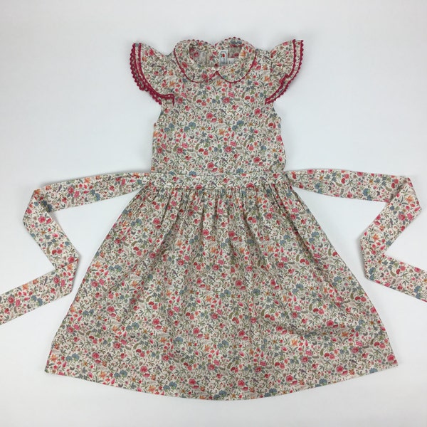 Robe Printanière Florale Classique en Chintz | Pom'Flore Vêtements pour Enfants