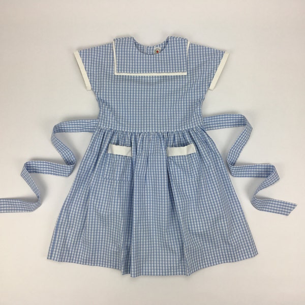 Robe Vichy Classique Française - Fait en France | Vêtements pour Enfants Pom'Flore