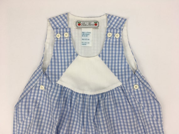 Classic French Blue Vichy Gingham Bubble - Made i… - image 3