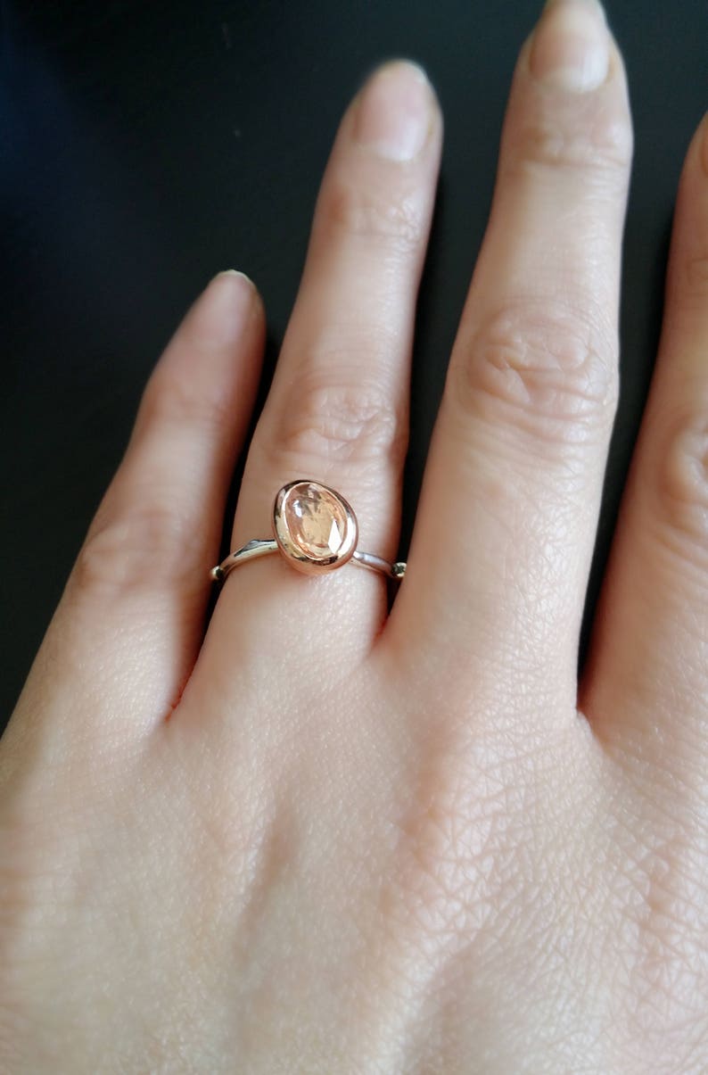 engagement rings peach sapphire engagement rings peach sapphire