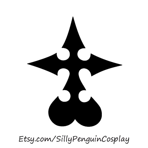 Kingdom Hearts Crowned Heart Icon Vinyl Car Window Laptop Decal Sticker