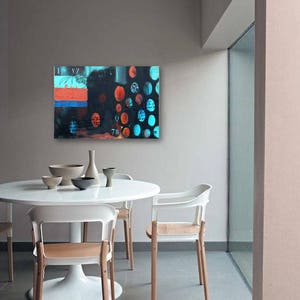 Pittura su tela di grandi dimensioni, pittura astratta, tela industriale, acrilico, pittura astratta, arte contemporanea, tecnica mista acrilica