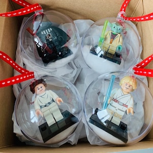 Star Wars Inspired Minifigure Christmas Baubles, Star Wars Christmas Gift