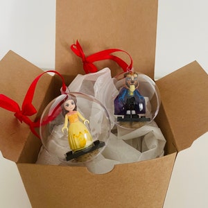 Beauty And The Beast Inspired Minifigure Christmas Baubles