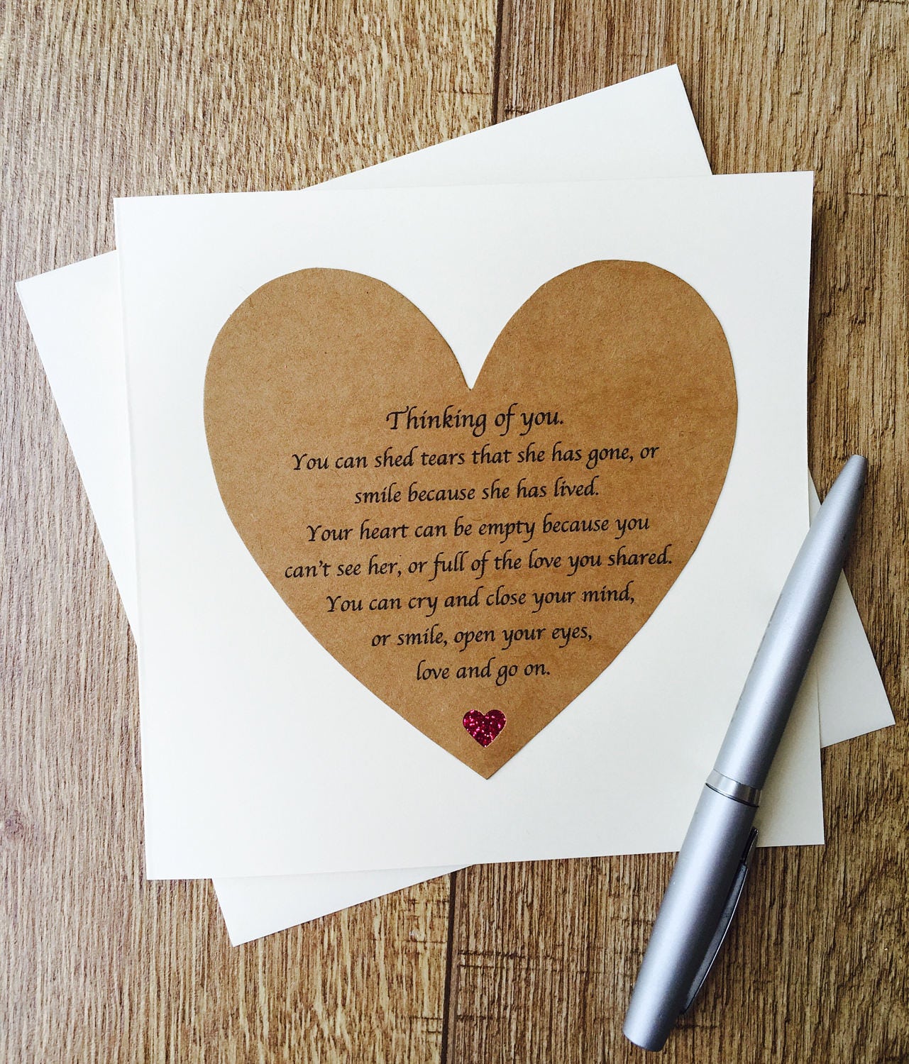 Thinking of You Card Loss of A Mother Card Sympathy Card Etsy UK