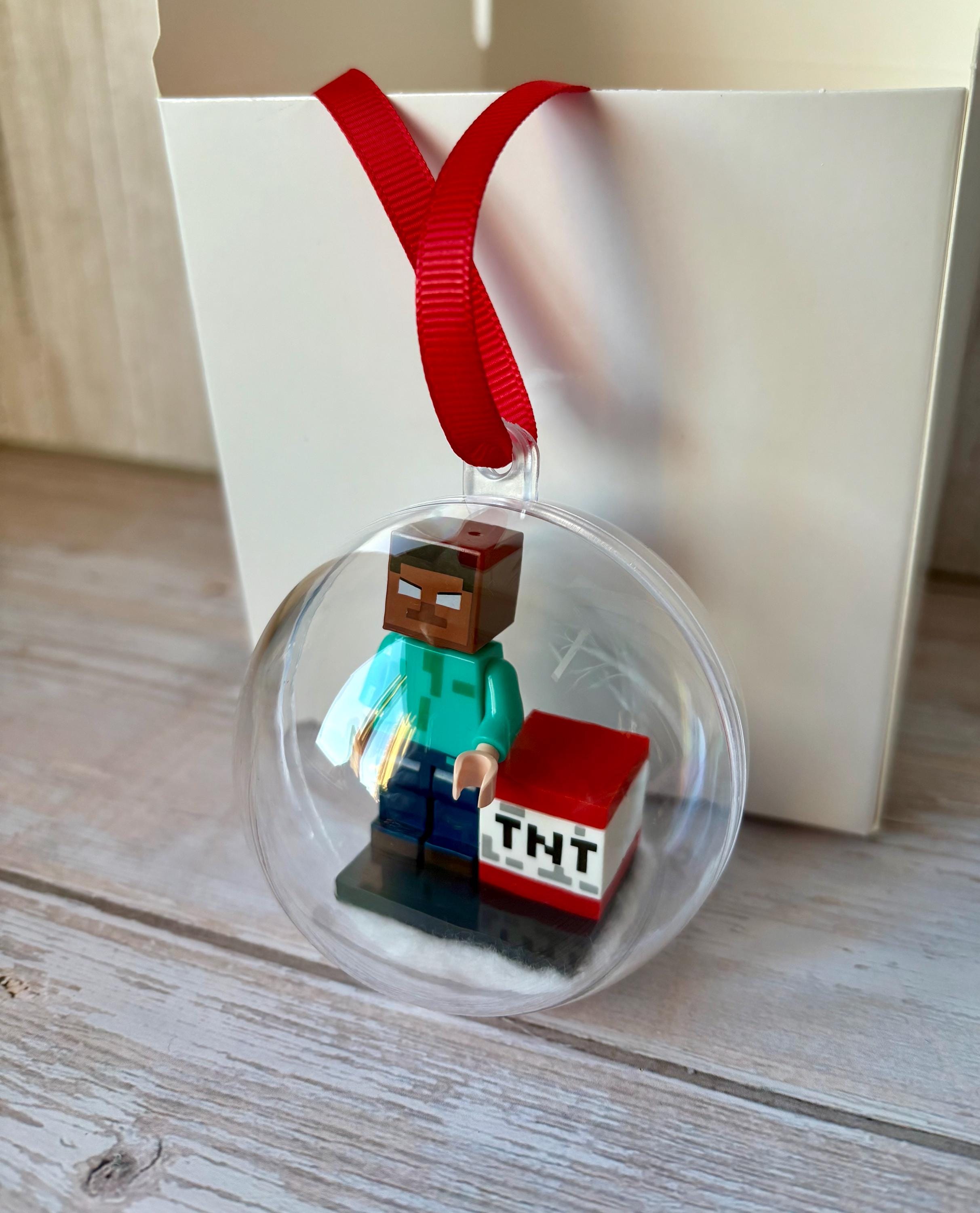 Adornos navideños con minifiguras inspirados en Minecraft - Etsy México, image size:2425x3000