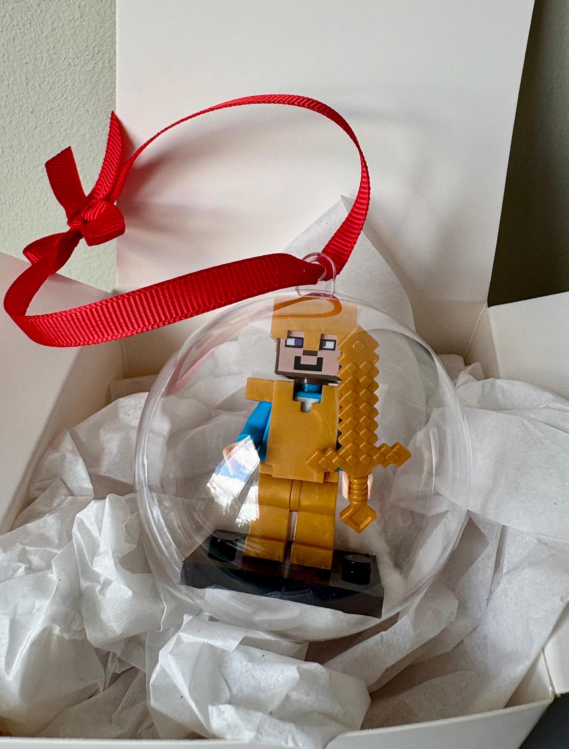 Adornos navideños con minifiguras inspirados en Minecraft - Etsy México, image size:2278x3000