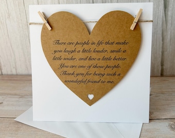 Friendship Card, Friendship Poem, Wonderful Friend, Birthday Card For Best Friend.