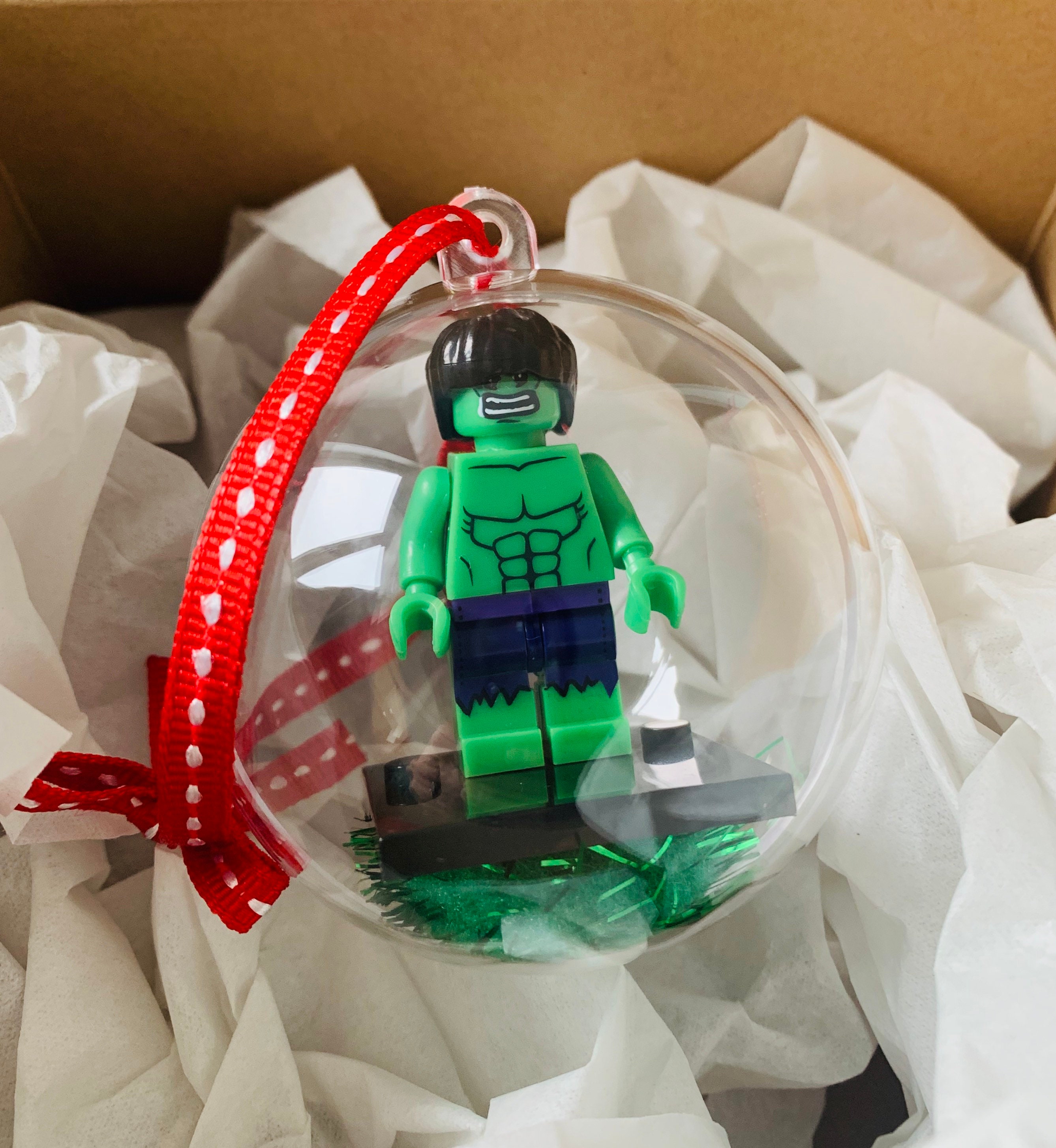 Superhero Minifigure Christmas Baubles Superhero Christmas Etsy UK