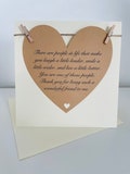 Rustic Friendship Card, Poem For A Special Friend