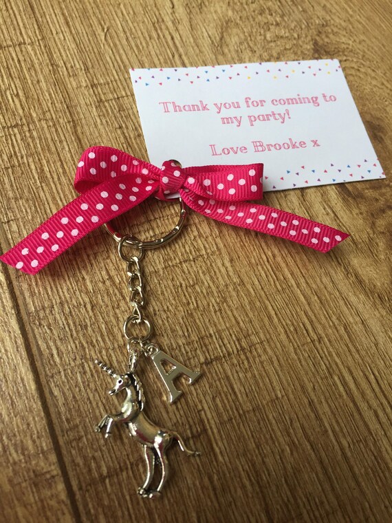 Pulsera De Unicornio deseo Girl/'s Relleno Bolsa Fiesta En Tarjeta Personalizado Gracias