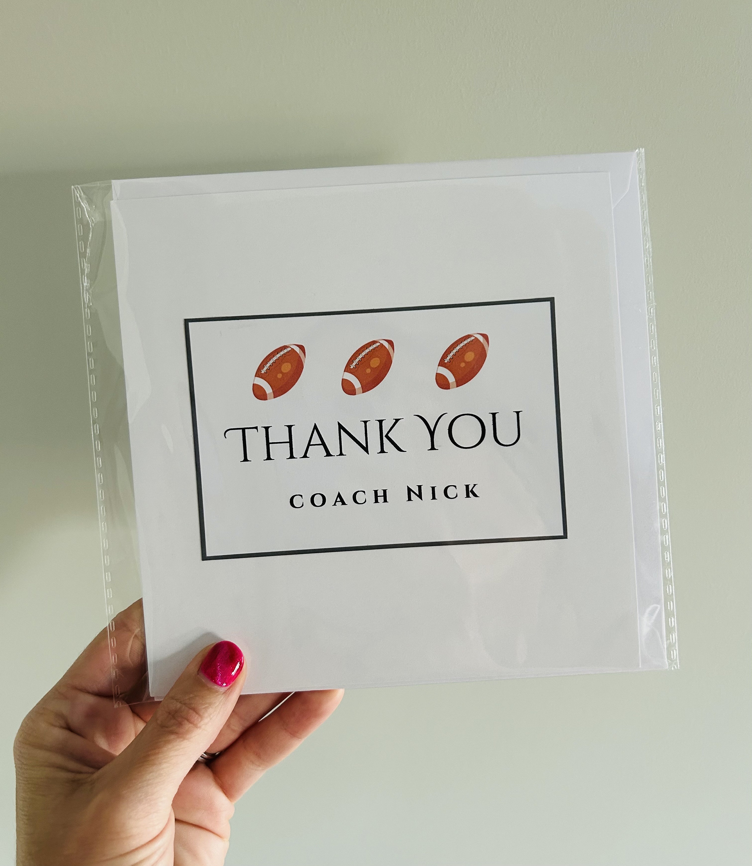 Thanks Coach Rugby Personalised Rugby Coach Thank You Card - Etsy UK