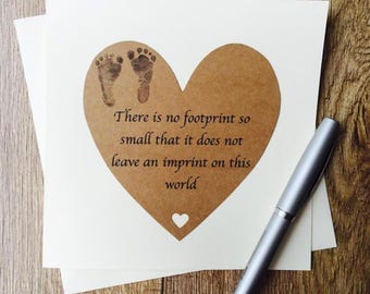Loss Of A Baby Card, Baby Bereavement Card, Miscarriage Card