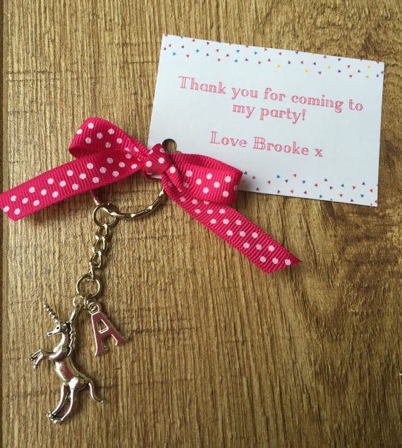 Pulsera De Unicornio deseo Girl/'s Relleno Bolsa Fiesta En Tarjeta Personalizado Gracias