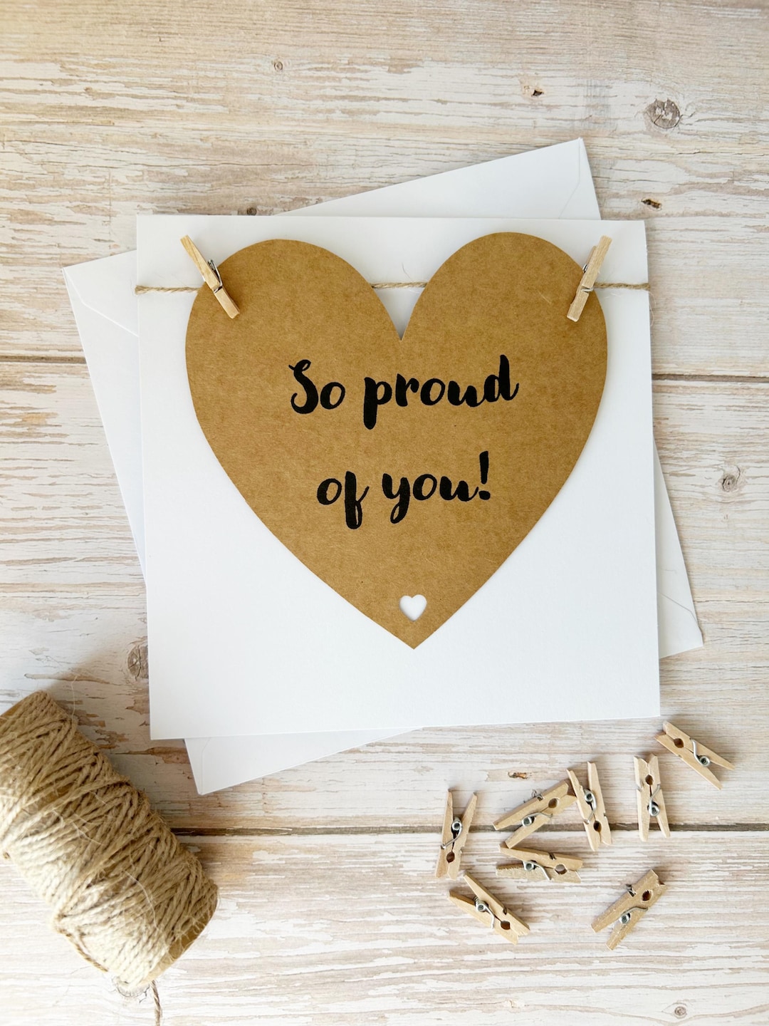 Proud Card Handmade Proud of You Card: Graduation, Exam Success - Etsy