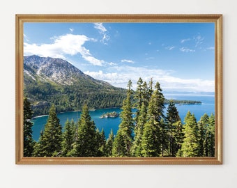 Emerald Bay Lake Tahoe Photo | Lake Tahoe Wall Art | Emerald Bay Wall Decor Photograph | South Lake Tahoe Picture