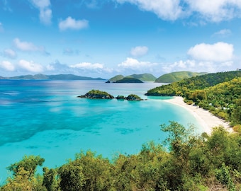 Trunk Bay, St John USVI Photography | Trunk Bay Beach Photo | St John US Virgin Islands Beaches Fine Art | Caribbean Beach Printed Wall Art