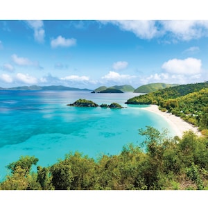Trunk Bay, St John USVI Photography | Trunk Bay Beach Photo | St John US Virgin Islands Beaches Fine Art | Caribbean Beach Printed Wall Art