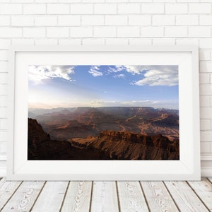 Fotografia del tramonto del Grand Canyon / Fotografia del Grand Canyon / Foto del paesaggio del Grand Canyon / Stampa orizzontale del bordo sud del Grand Canyon