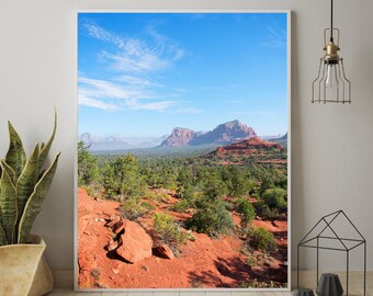 Sedona Photography | Sedona, Arizona Landscape | Bell Rock Hike, Sedona AZ | Sedona Scenery | Bell Rock, Sedona Arizona Printed Photograph