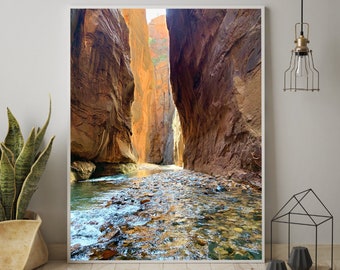 The Narrows Zion National Park Photograph | The Narrows Canyons | Zion Utah | Zion Canyon Scenery | The Narrows Photography