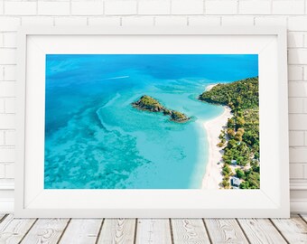 Trunk Bay, St John USVI Aerial Photography | Trunk Bay Beach Photo | St John US Virgin Islands Beaches Fine Art | Caribbean Beach Wall Art