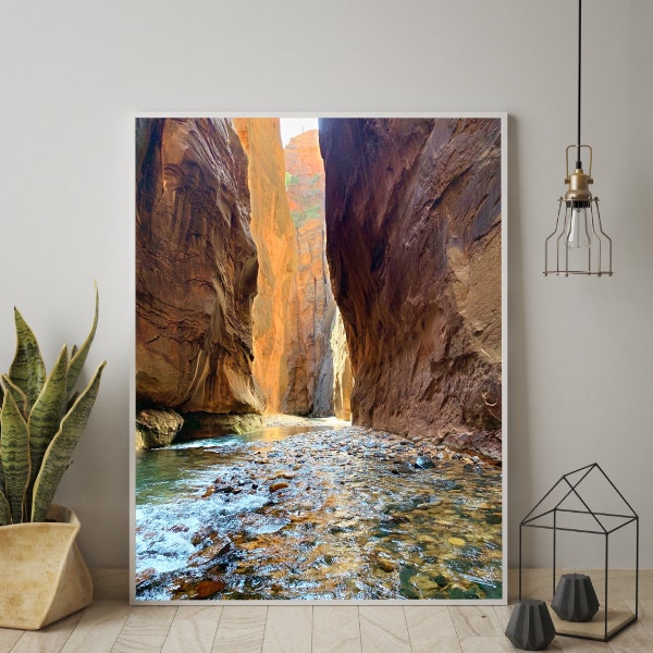 The Narrows Zion National Park Photograph | The Narrows Canyons | Zion Utah | Zion Canyon Scenery | The Narrows Photography