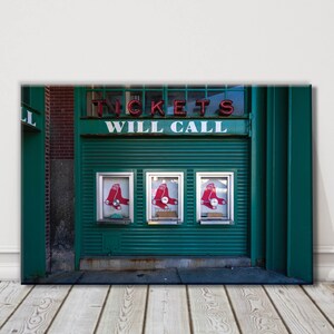 Boston Red Sox Ticket Office Canvas | Fenway Park Ticket Office | Red Sox Canvas Art | Fenway Park Wandkunst
