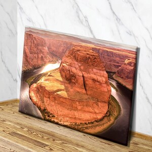 Arizona Horseshoe Bend Canvas Wall Art | Horseshoe Bend Wall Decor | Arizona Landscape, Horseshoe Bend Canyons Photography