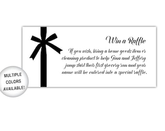 Bridal Shower Raffle Cards | Printable Raffle Tickets Bridal Shower | Bridal Shower Raffle Tickets Digital Download Template