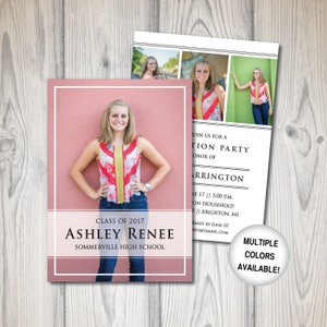Graduation Party Invitation with Pictures | Graduation Party Invite Template | Graduation Invitation Pictures | Grad Party Digital Download