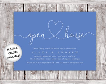 printable open house invitation housewarming party etsy housewarming party invitation template