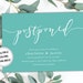 Postponed Wedding Card Printable Postponed Date Announcement | Etsy