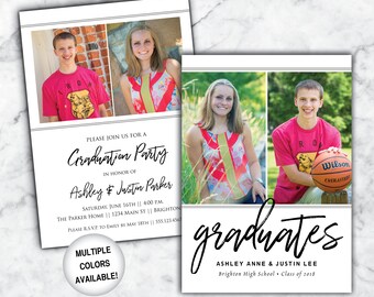 twins graduation etsy