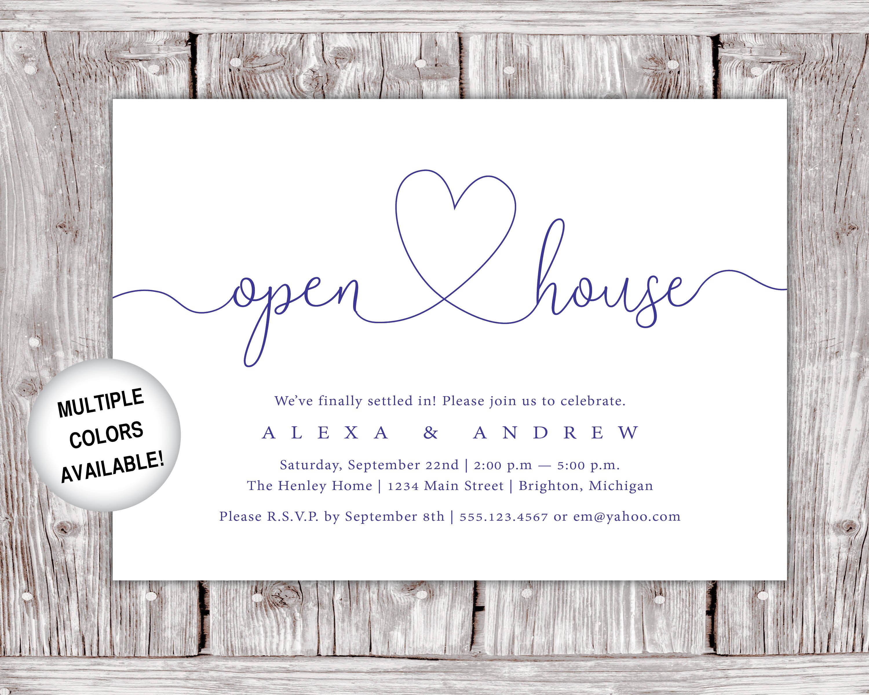 Open House Invitation Printable Housewarming Party - Etsy Canada