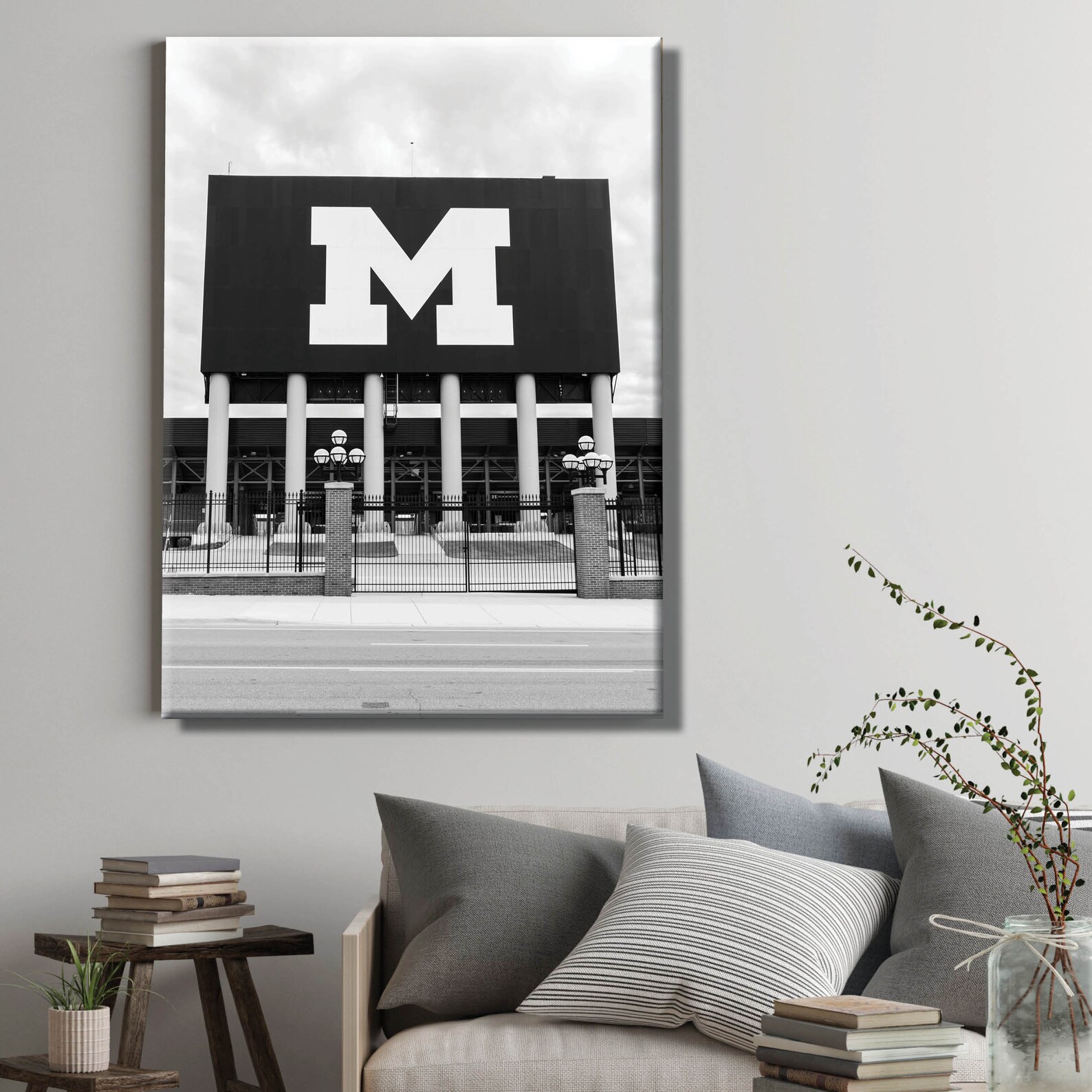 University of Michigan Canvas or Acrylic Wall Art U of M Etsy